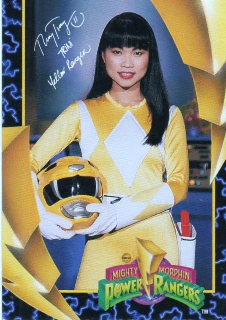 Thuy Tran as the yellow Power Ranger